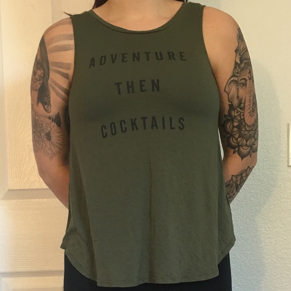 🤩”Adventure Then Cocktails” Old Navy tank